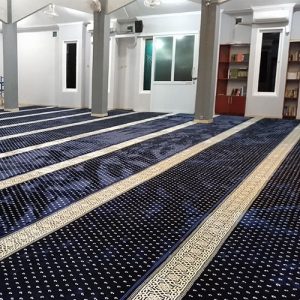 karpet masjid mirac biru